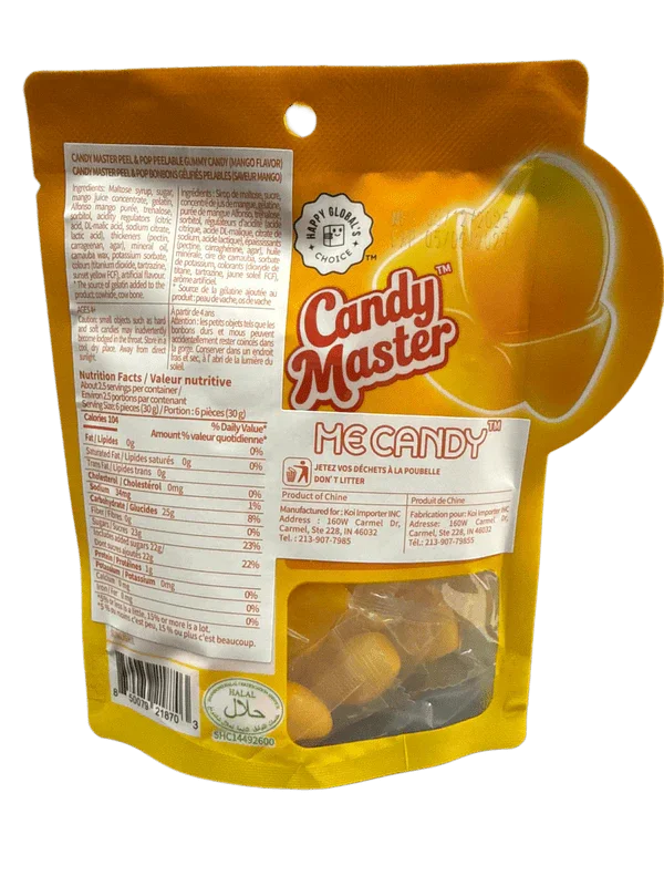 Peel & Pop Peelable Mango Gummies 75G - China Edition