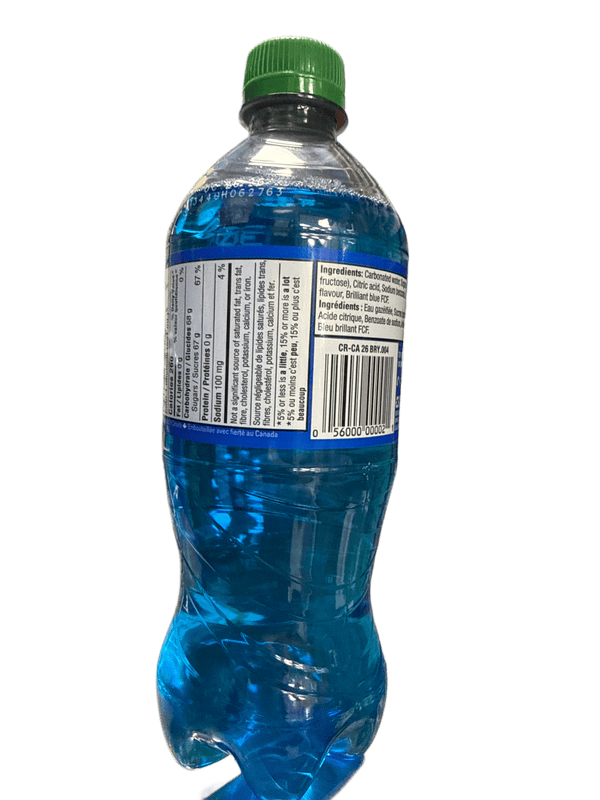 Crush Blue Raspberry Bottle 591ML - Canadian Edition