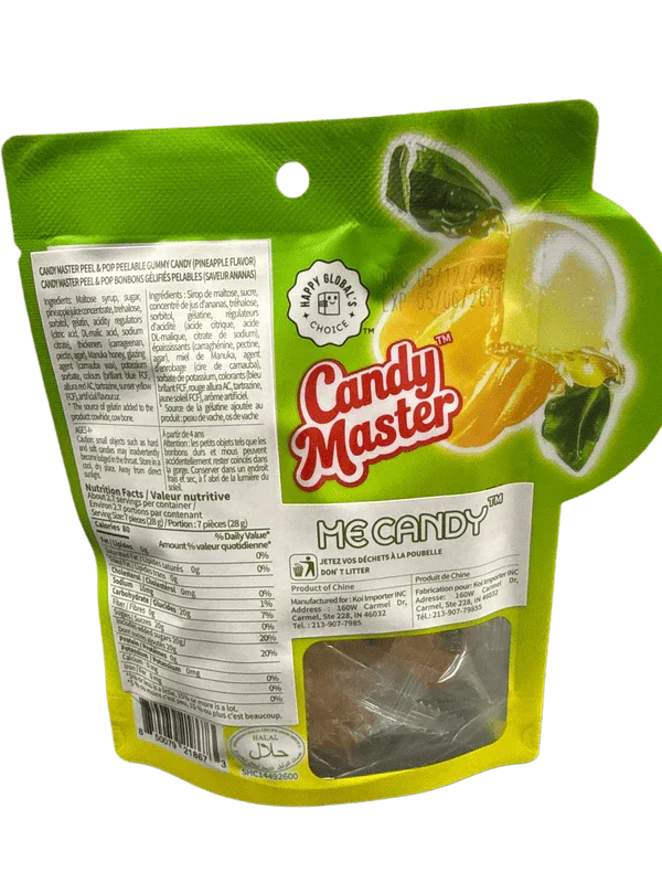 Peel & Pop Peelable Pineapple Gummies 75G - China Edition