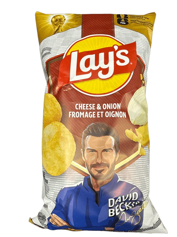 Lays David Beckham Cheese Onion Chips 220G Canada