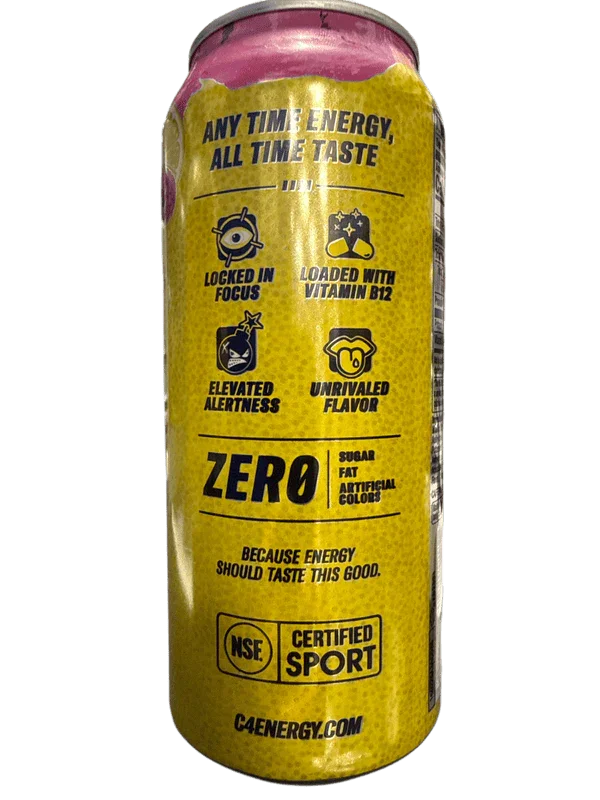 C4 Zero Sugar Pink Lemonade Energy Drink 473ML - International Edition