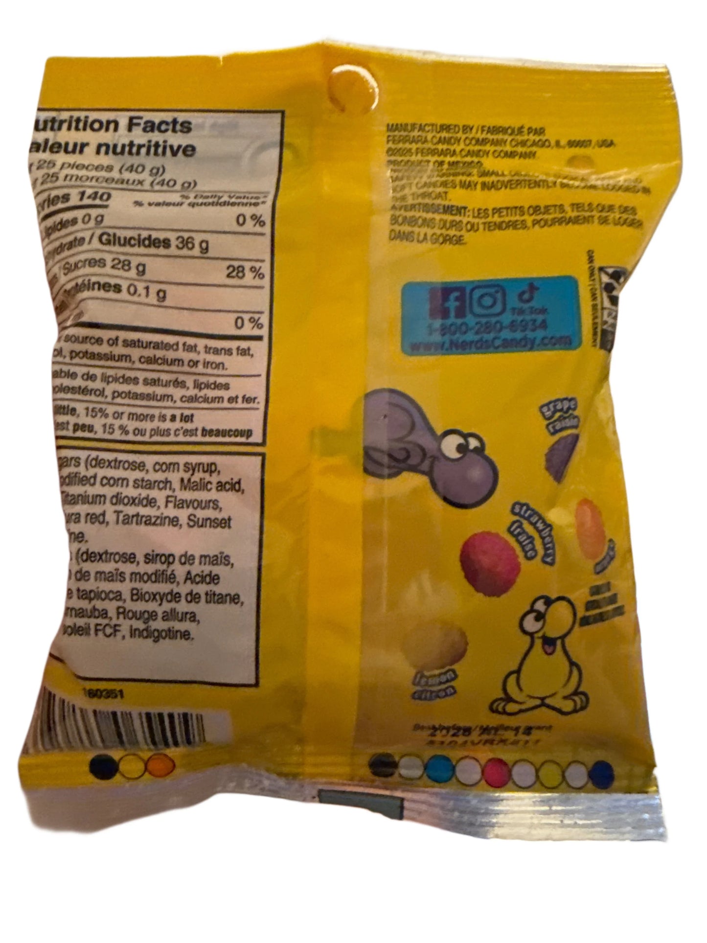 Nerds Big Chewy Candy 99G - Mexico Edition