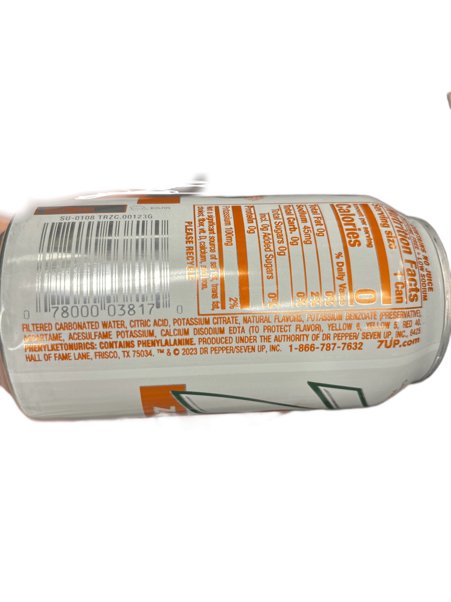 7UP Zero Sugar Tropical Soda 12OZ - Extreme Snacks