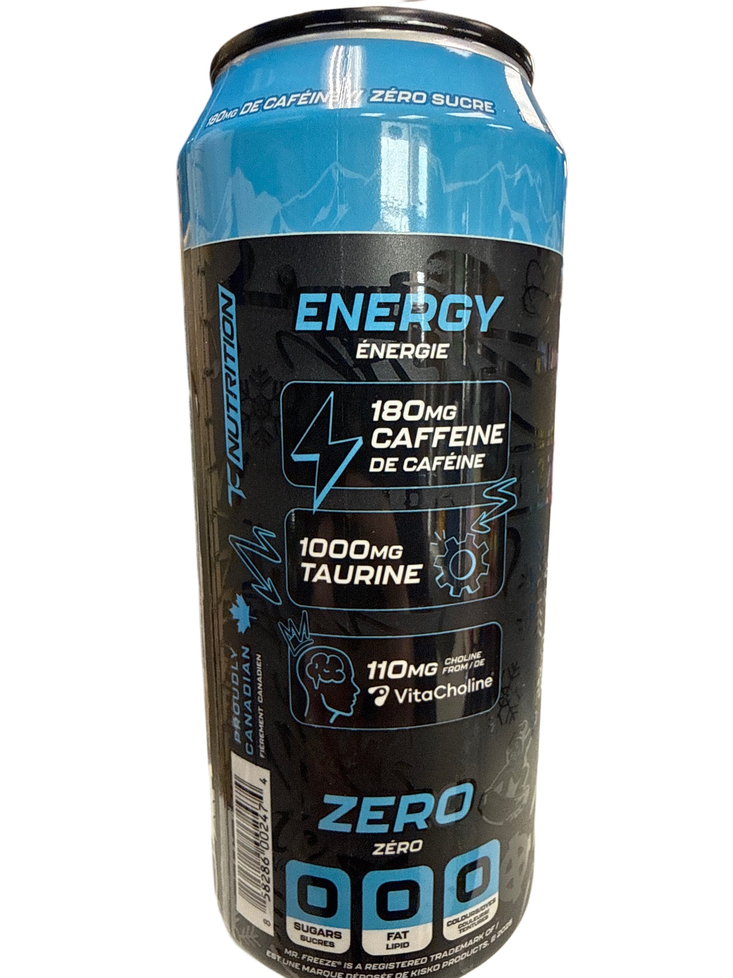 Batch 27 Zero Sugar Mr. Freeze Limited Edition Blue Freezie Energy 473ML - Canadian Edition