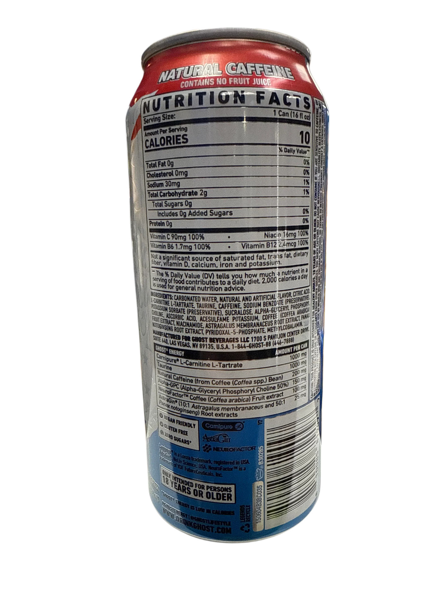 Ghost Energy 'MERICA POP Flavour 473ML - U.S Edition