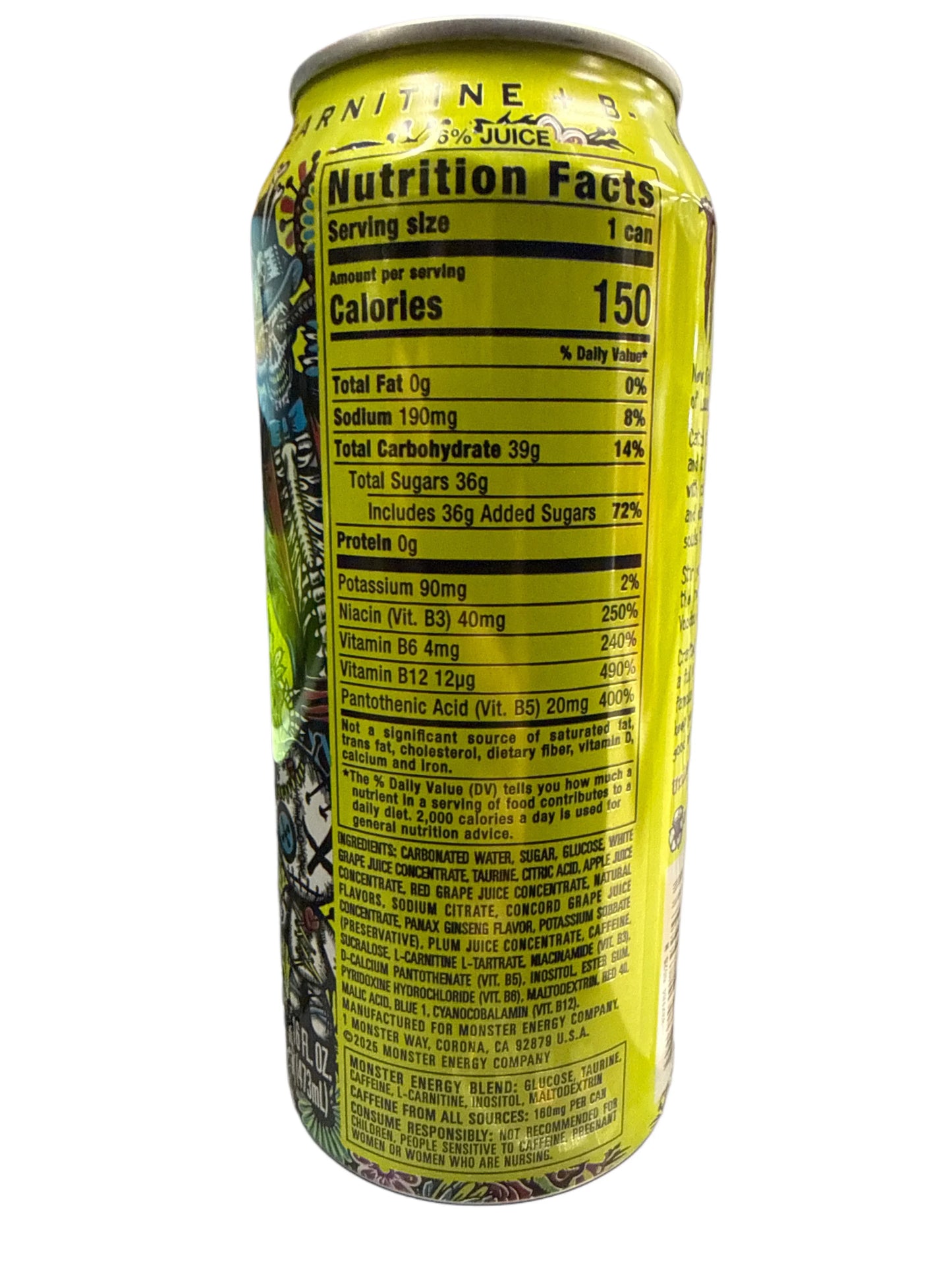 Monster Voodoo Grape Energy Drink 473ML - International Edition