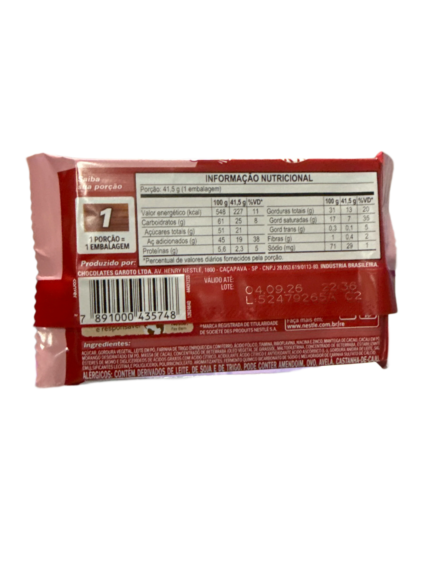 Kit Kat Strawberry 41.5G - Brazil Edition