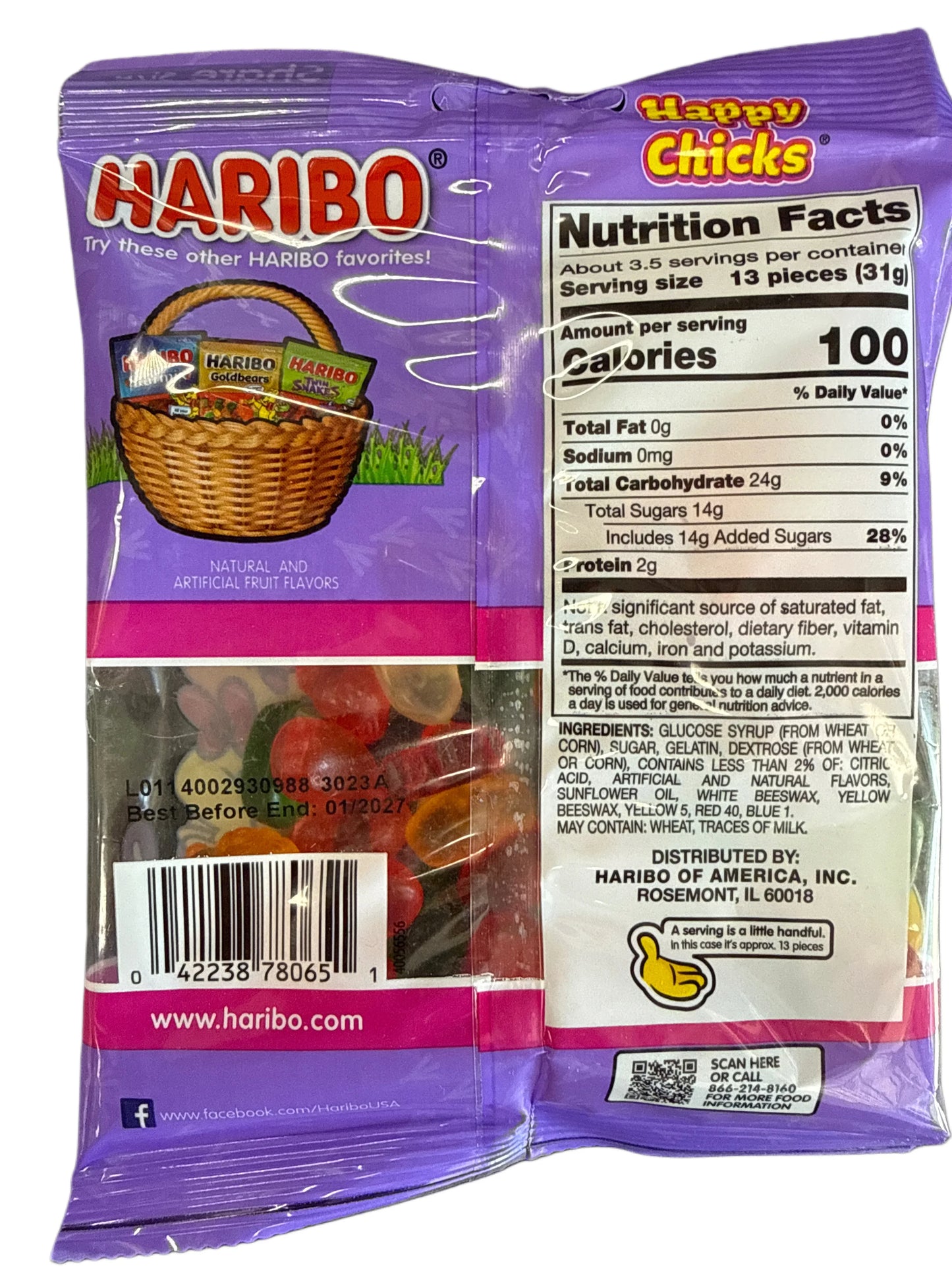 Haribo Easter Happy Chicks Candy 113G - U.S Edition