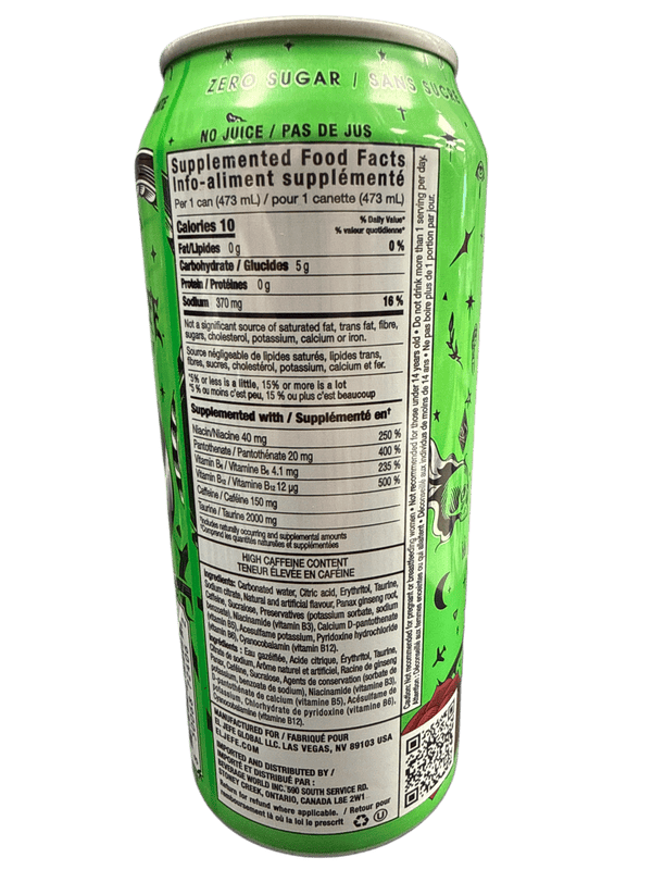 El Jefe Zero Sugar Zuma Watermelon Energy Drink 473ML - Canadian Edition