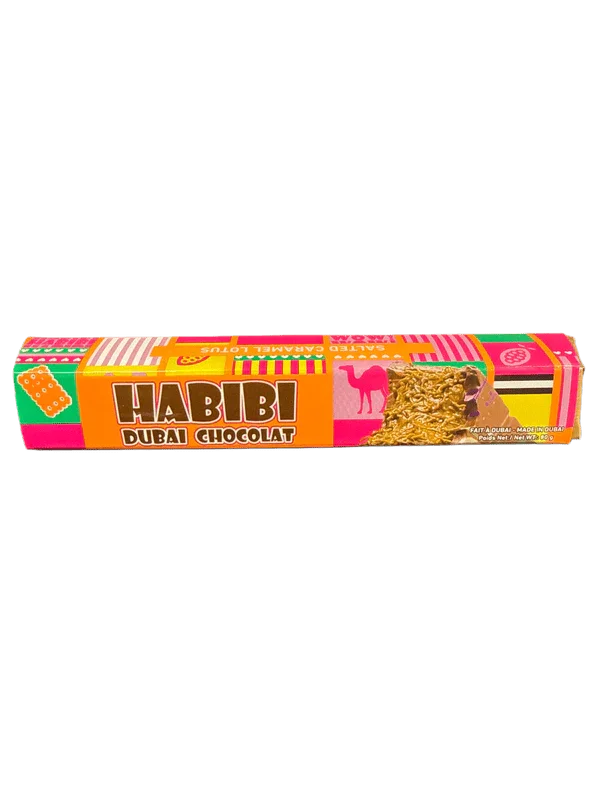 Habibi Dubai Chocolate Lotus Caramel Flavor 80G - U.A.E Edition