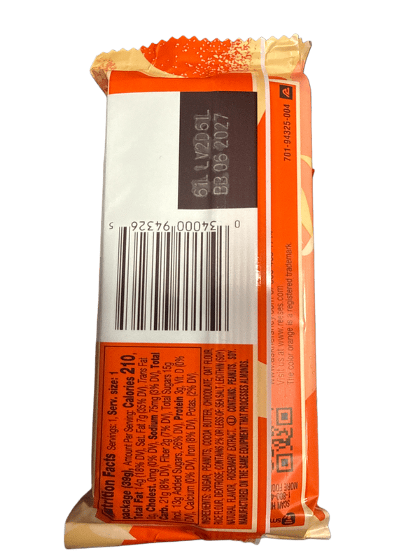 Reese Plant Based Oat Chocolate Peanut Butter Cups 39G - U.S Edition
