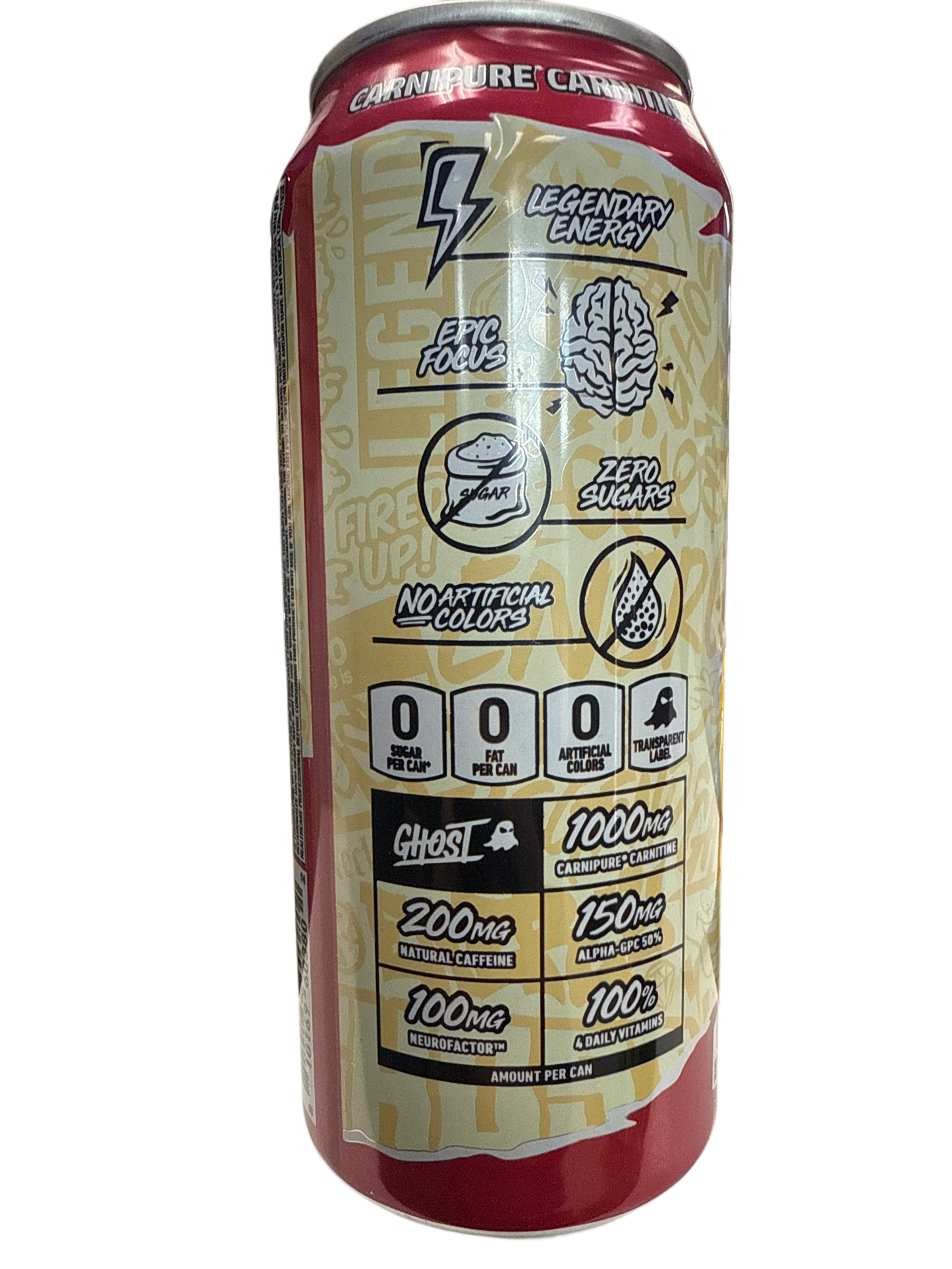 Ghost Zero Sugar Raspberry Cream Energy Drink 473ML - U.S Edition