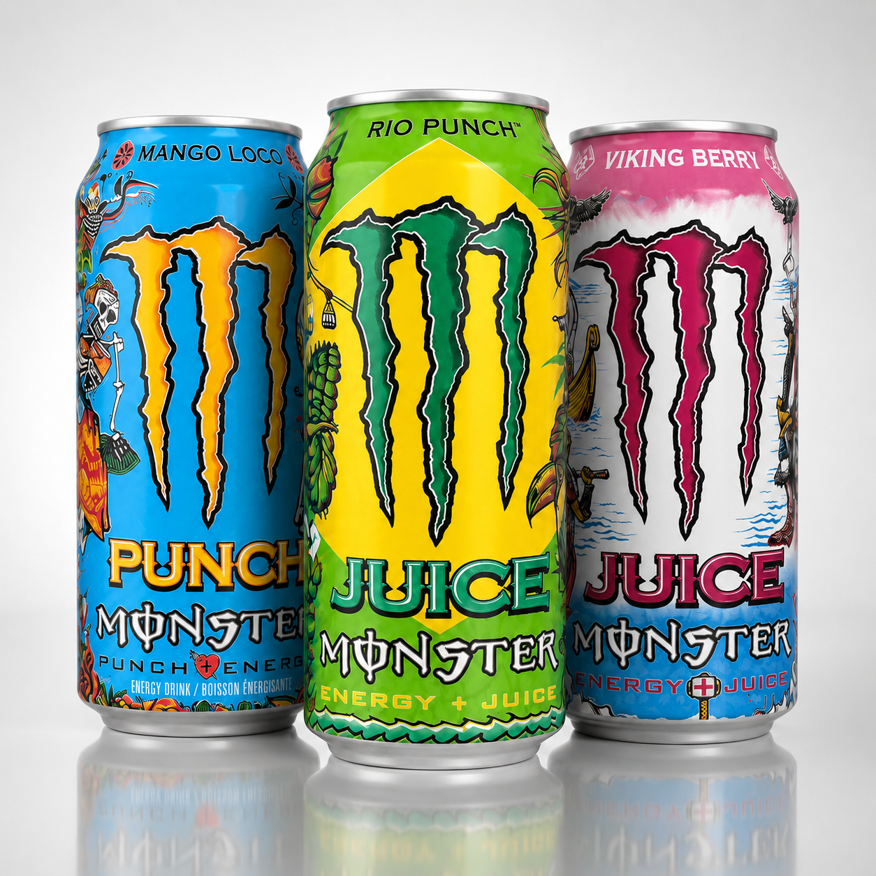 Monster Punch Tri Pack Variety Bundle Energy Drinks