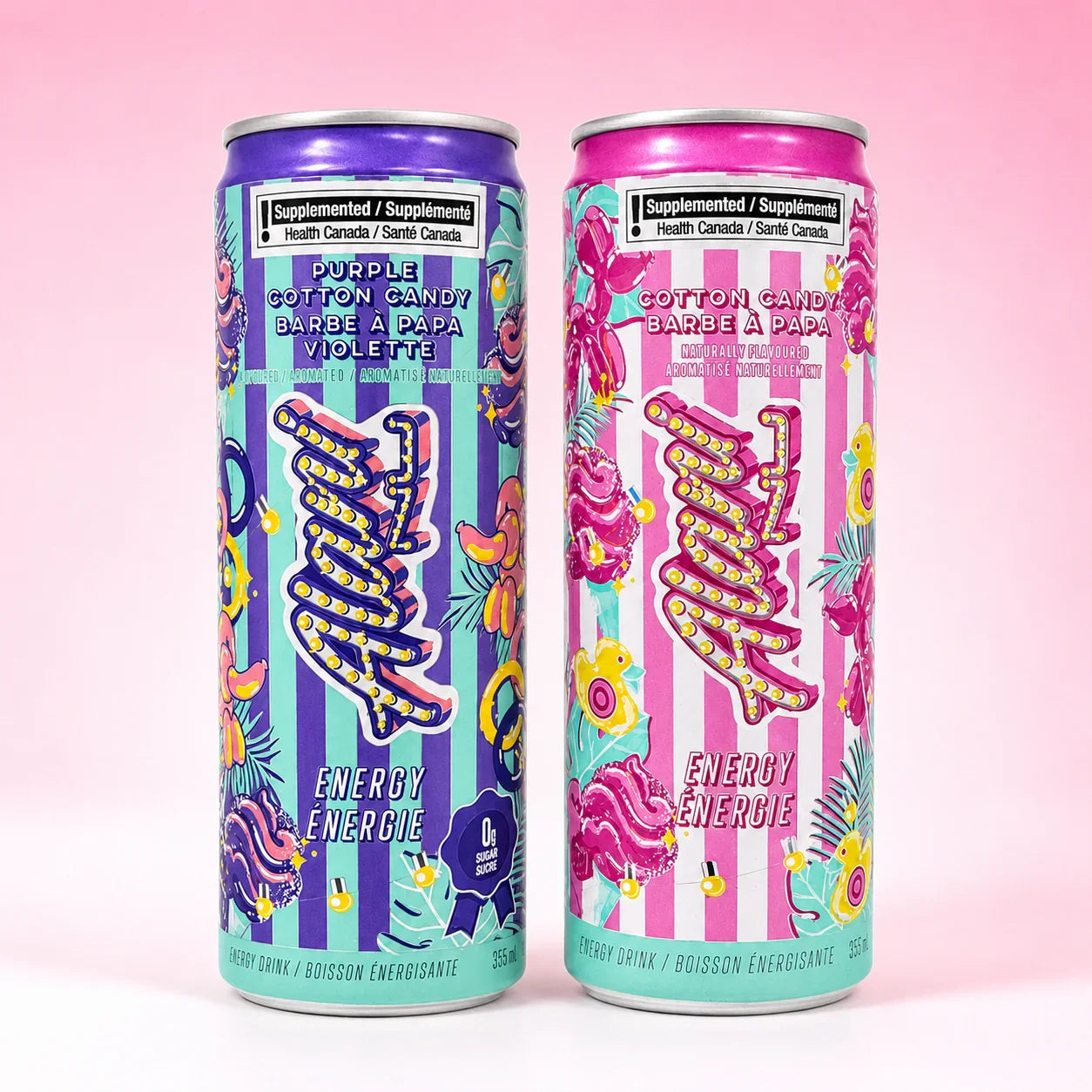 Alani Nu Cotton Candy Energy Drink Duo Bundle