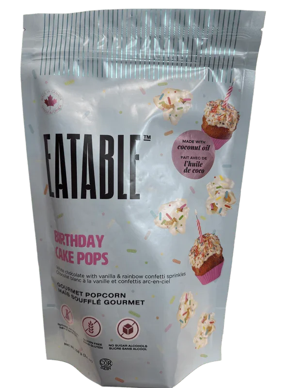 Eatable Birthday Cake Pops Popcorn 125G - Canadian Edition