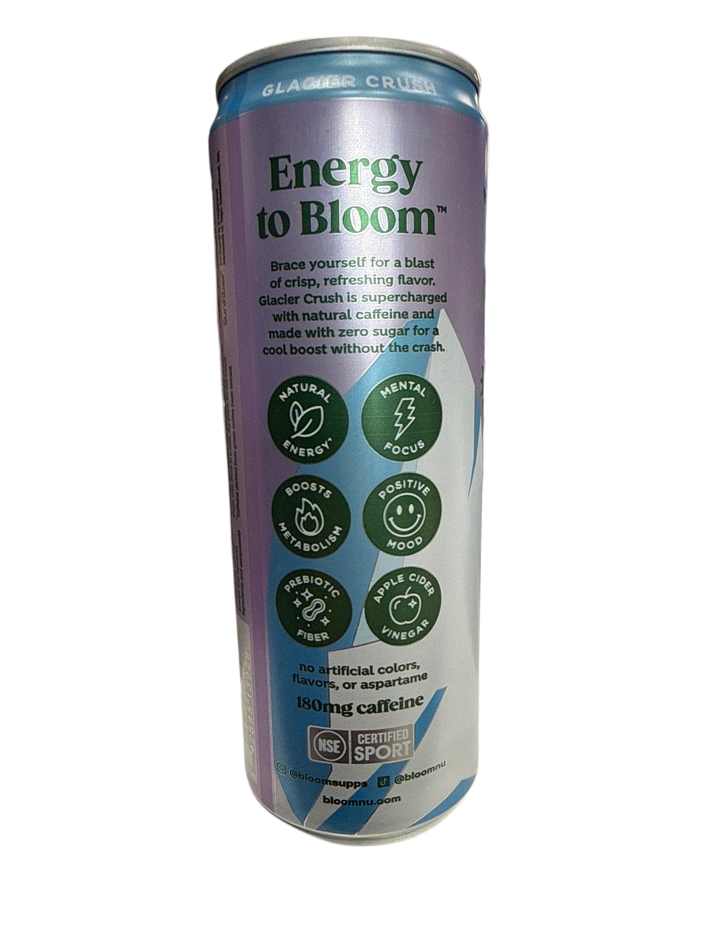 Bloom Zero Sugar Glacier Crush Sparkling Energy 355ML - U.S Edition