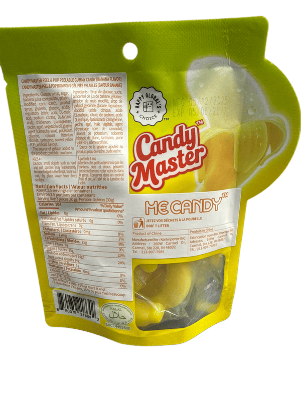 Peel & Pop Peelable Banana Gummies 75G - China Edition