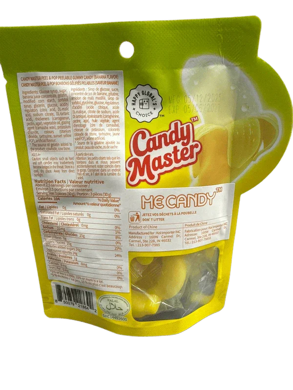 Peel & Pop Peelable Banana Gummies 75G - China Edition