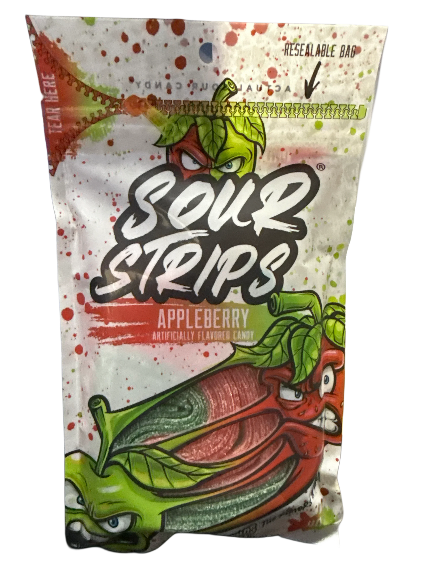 Sour Strips Appleberry Flavour 96G - U.S Edition