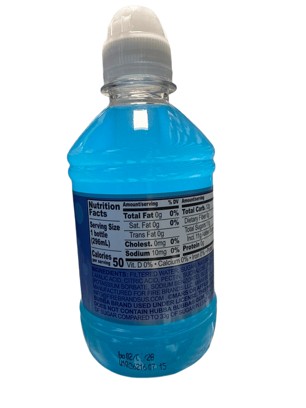 Hubba Bubba Blue Raspberry Bottle 296ML - U.S Edition