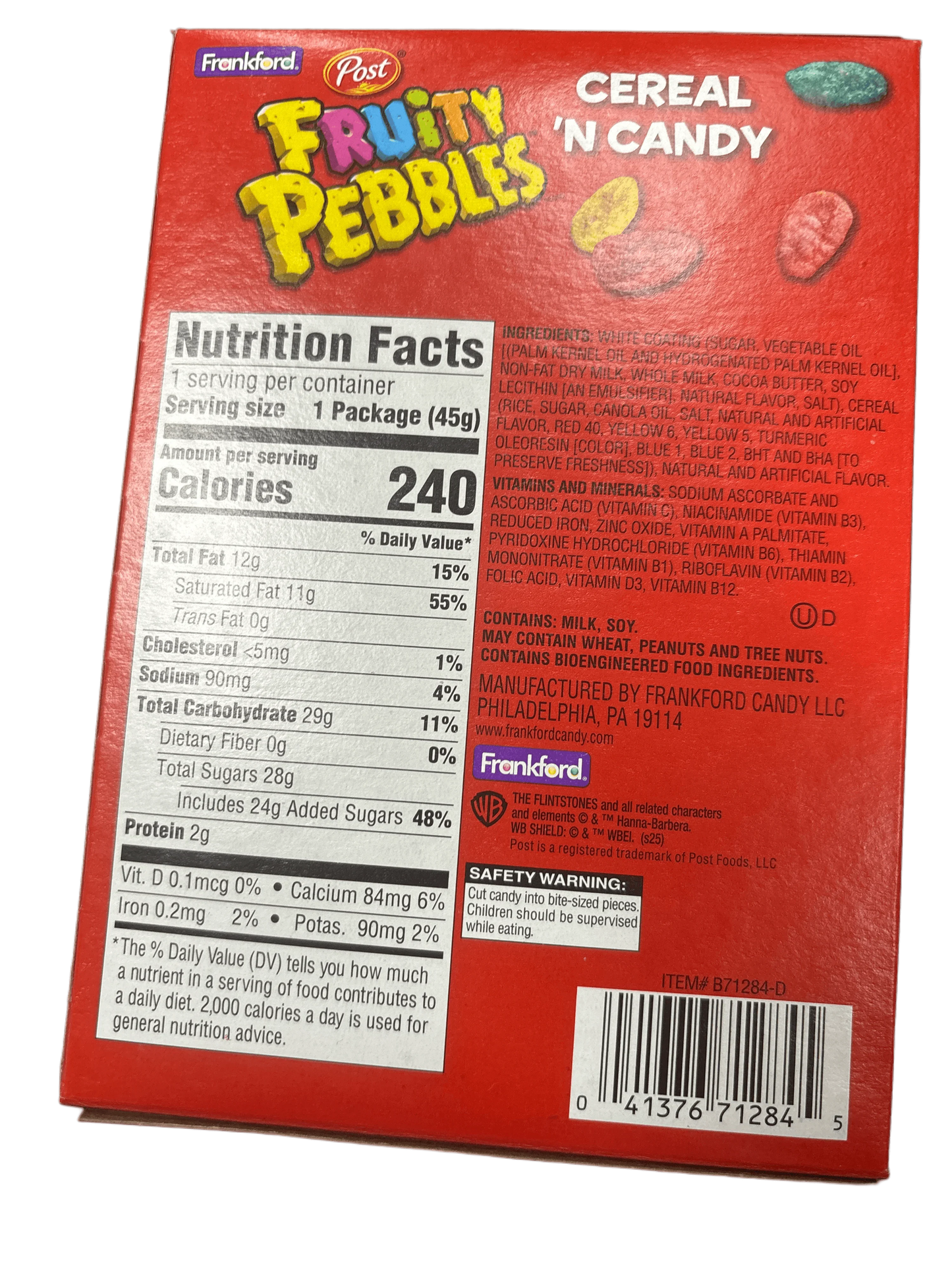 Fruity Pebbles Cereal 'N Candy Easter Bunny