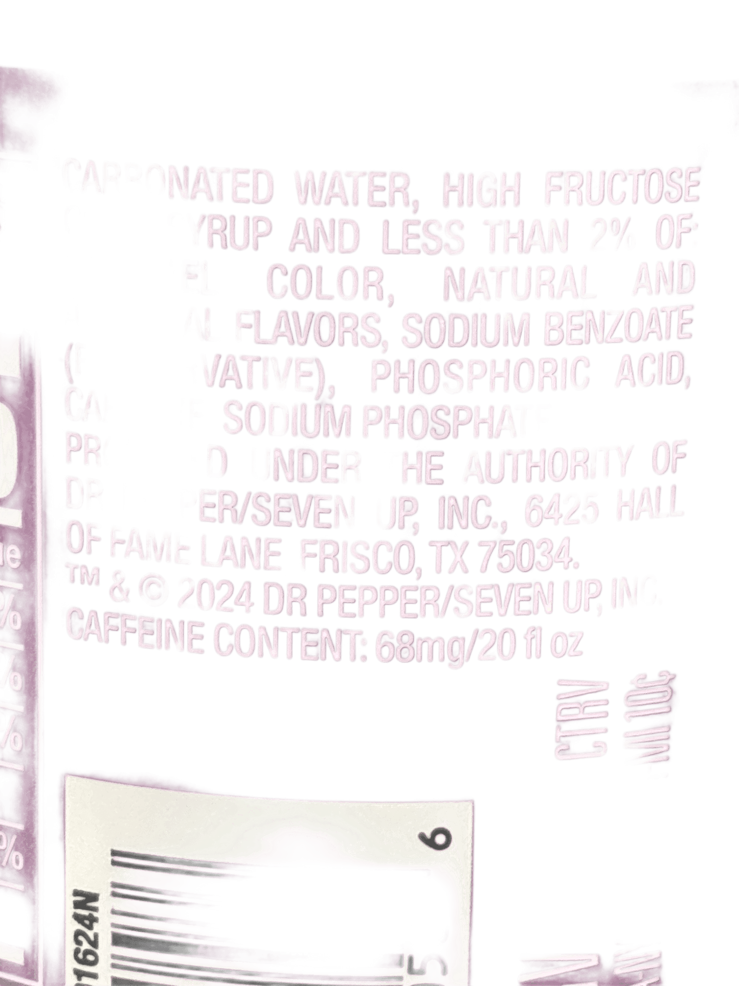 Dr. Pepper Blackberry Bottle 591ML - U.S Edition