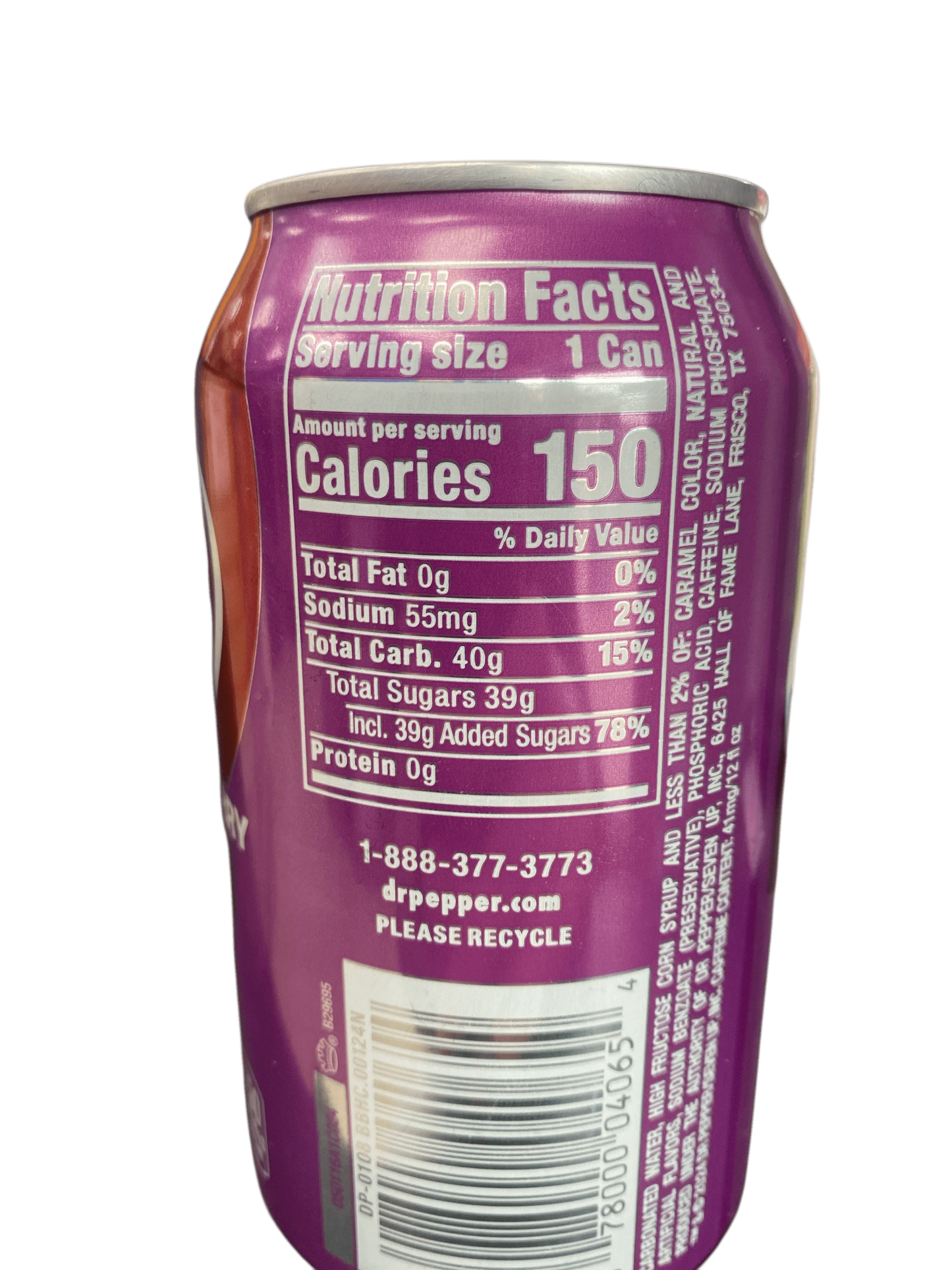 Dr. Pepper Blackberry Soda Can 355ML - U.S Edition
