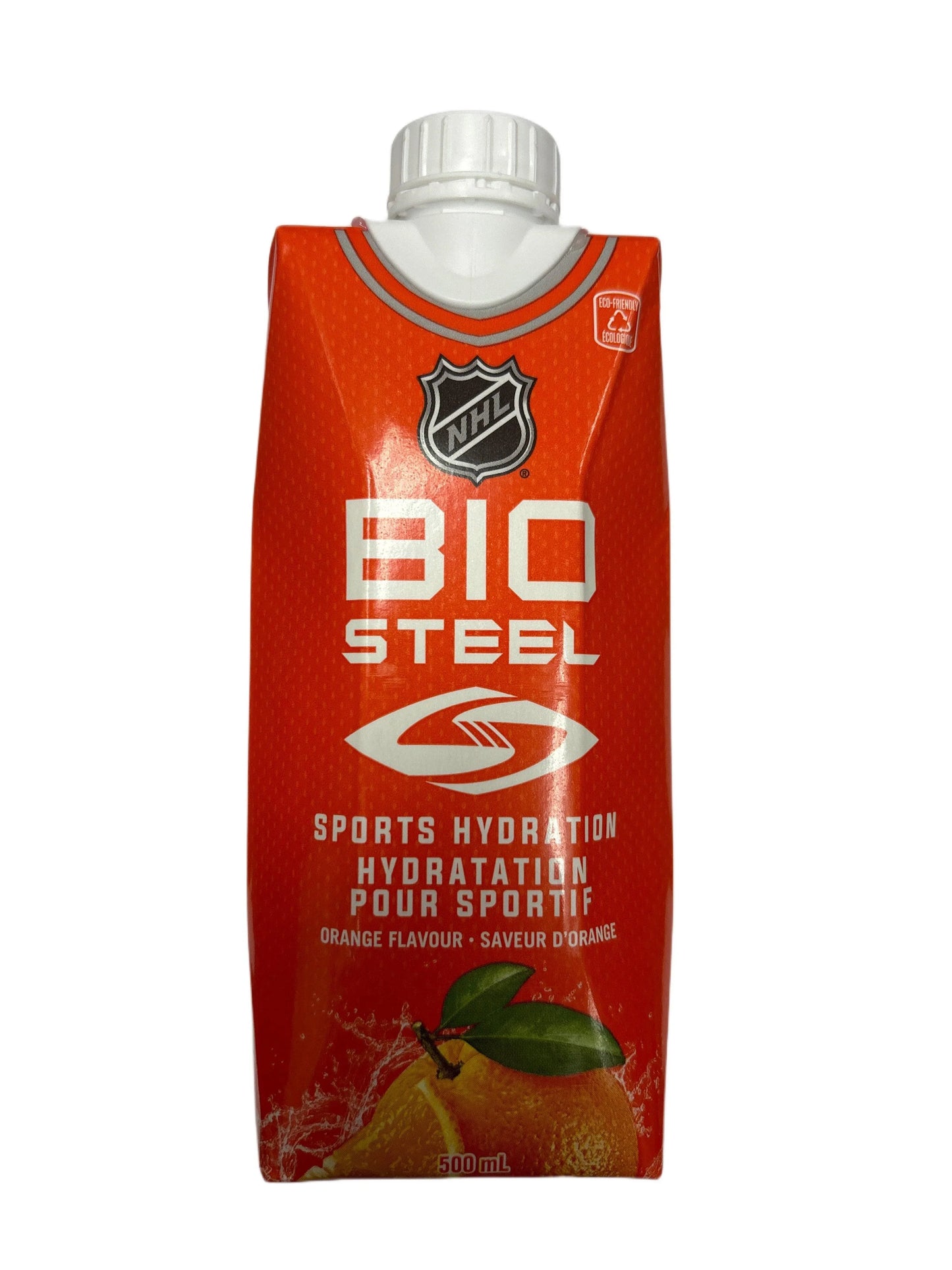 BioSteel sports hydration drink in orange flavor, 500ml carton, imported exotic beverage