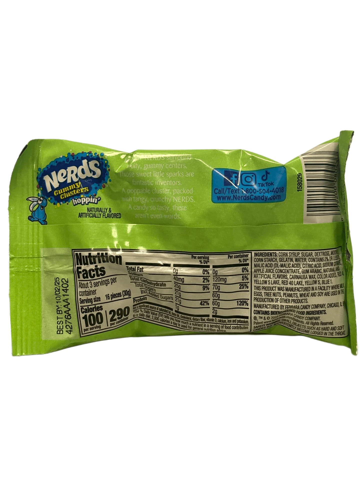 Nerds Gummy Clusters Easter Hoppin' Share Pouch 85G