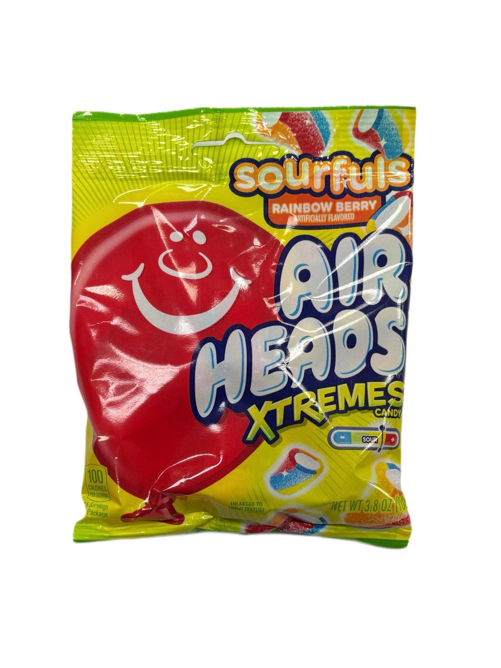 Airheads Sourfuls Rainbow Berry Xtremes 3.8OZ