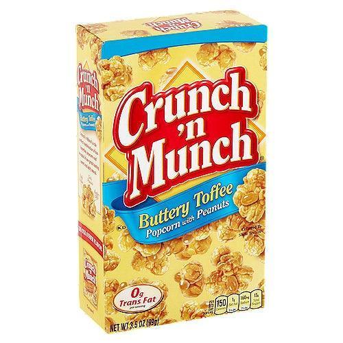 Crunch 'N Munch Buttery Toffee Popcorn With Peanuts - Extreme Snacks