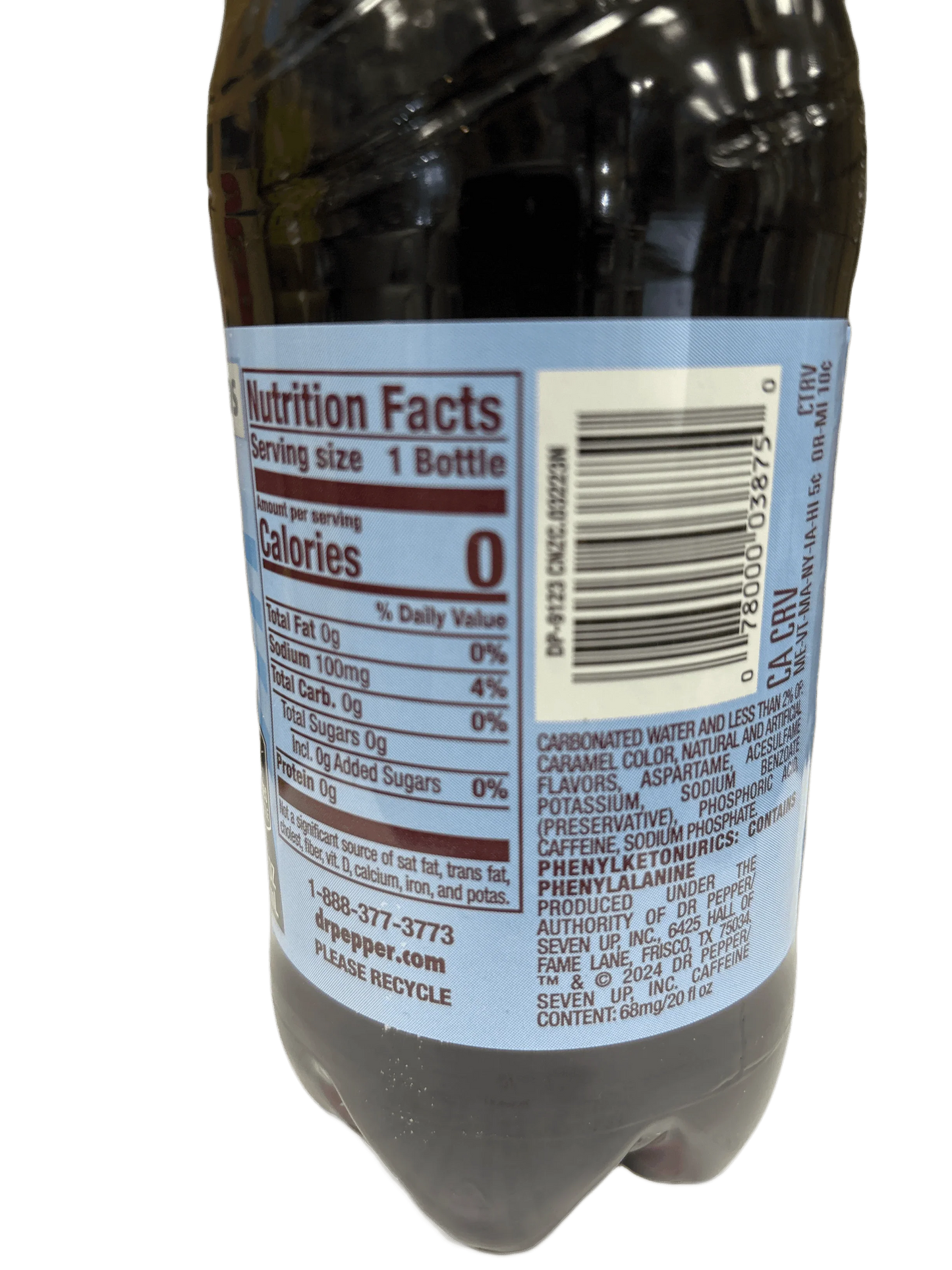 Dr. Pepper Creamy Coconut Zero Sugar Bottle 591ML - Extreme Snacks