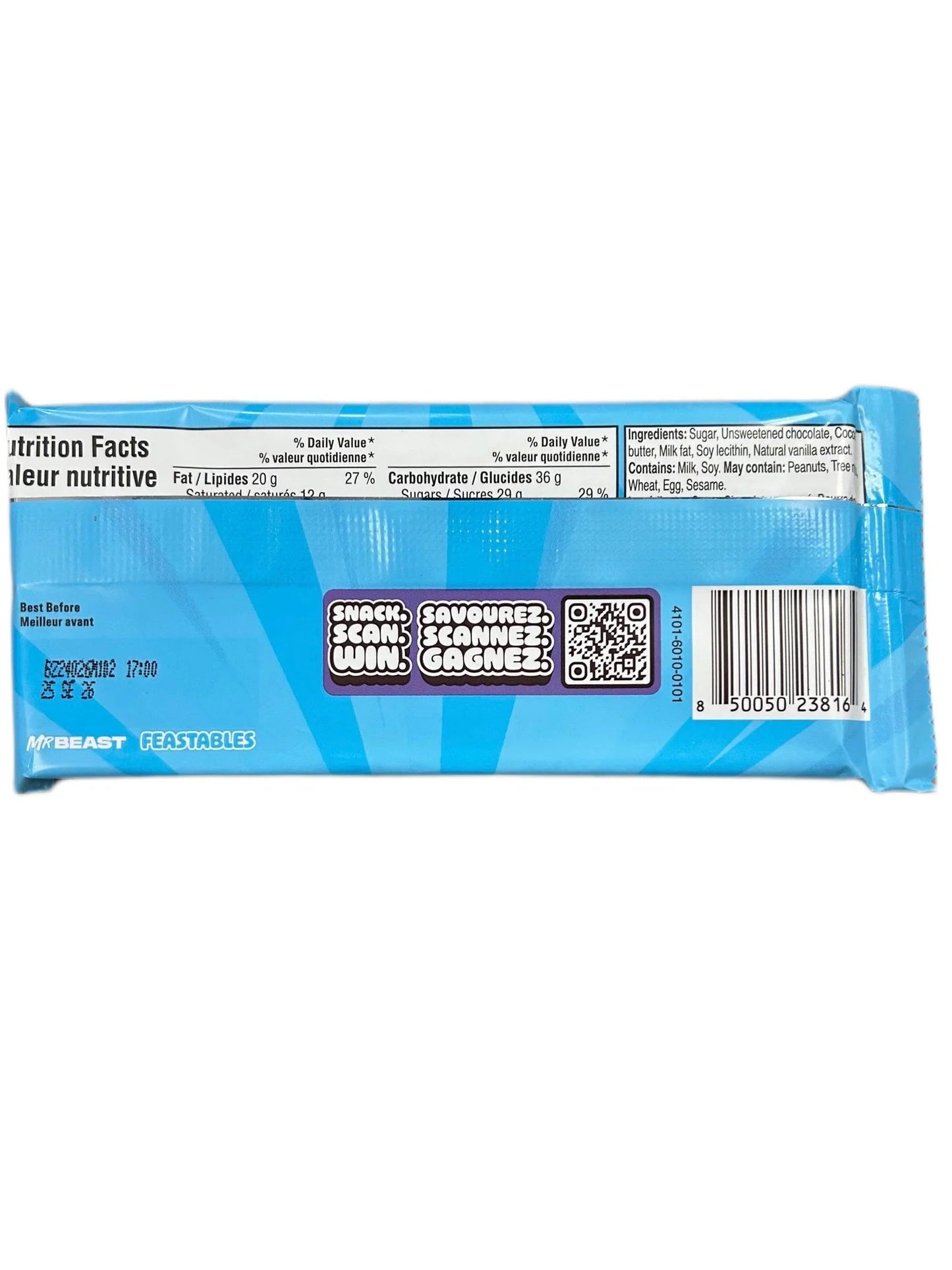 Feastables Mr.Beast Dark Chocolate 60G *NEW DESIGN* - Extreme Snacks