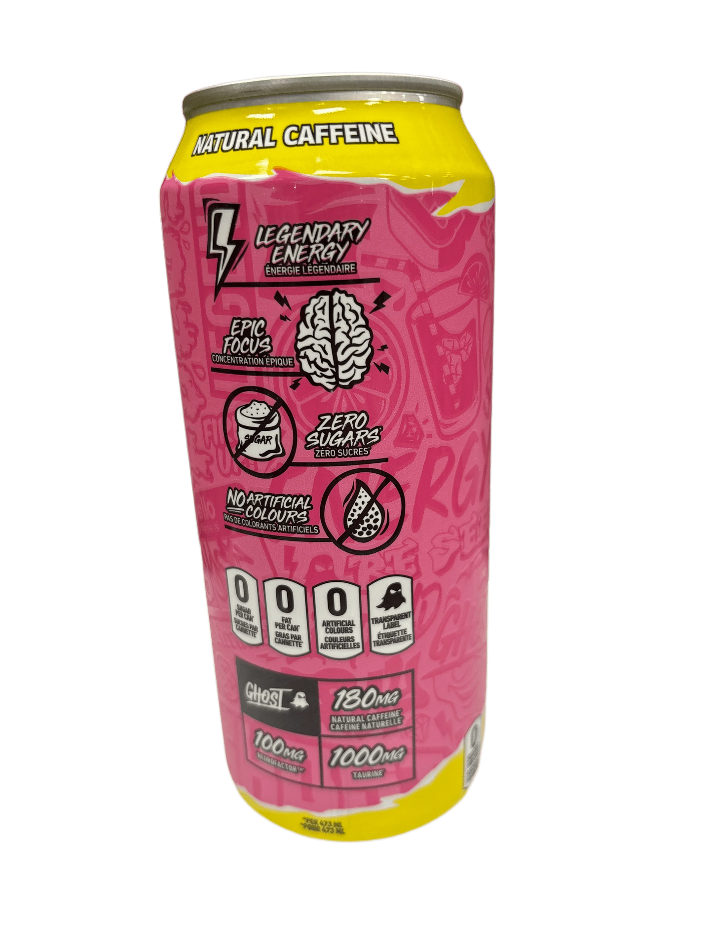 Ghost Energy Sour Pink Lemonade 473ML - Extreme Snacks