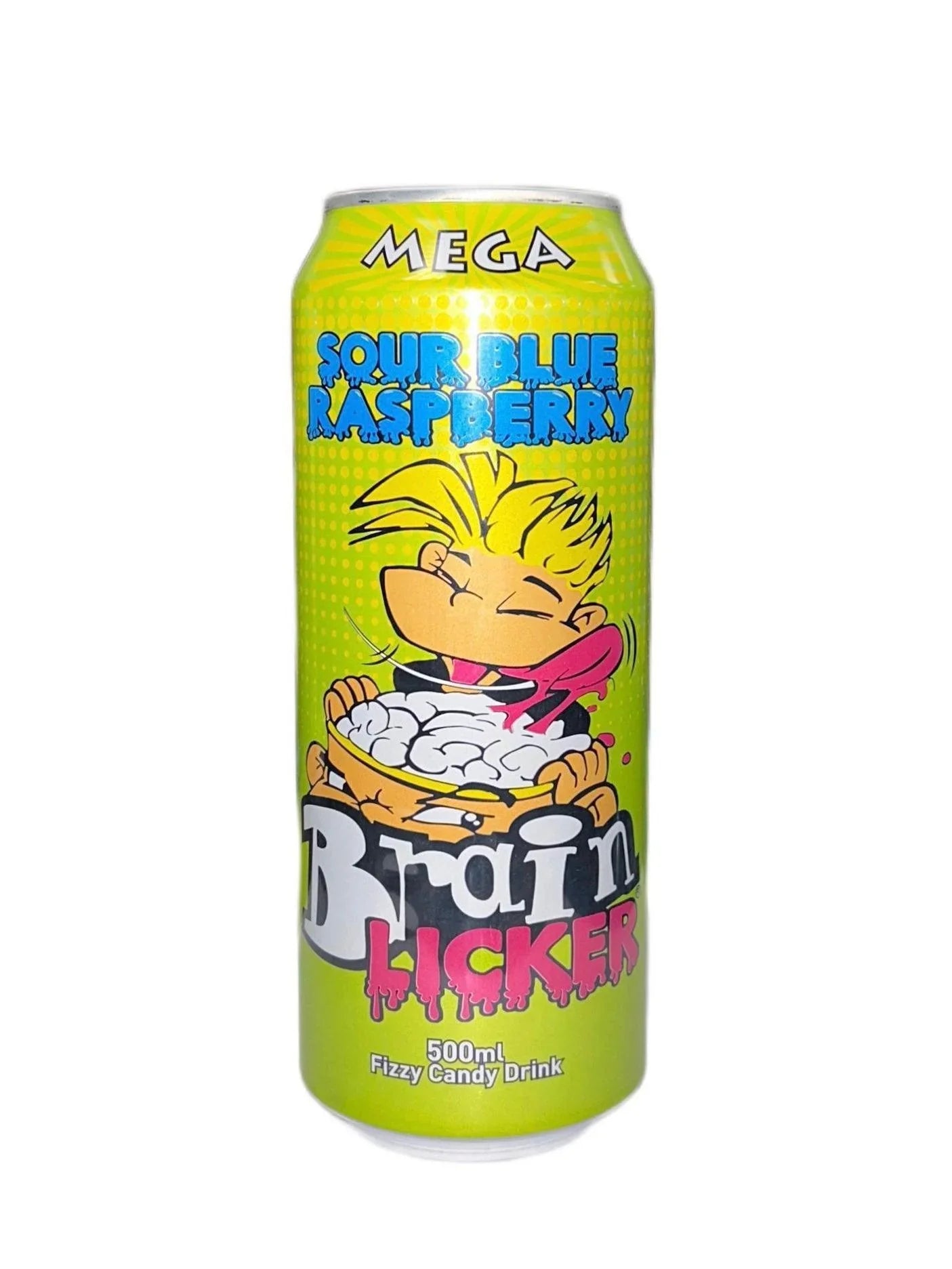 Mega Brain Licker Sour Blue Raspberry Drink 500ML - Extreme Snacks