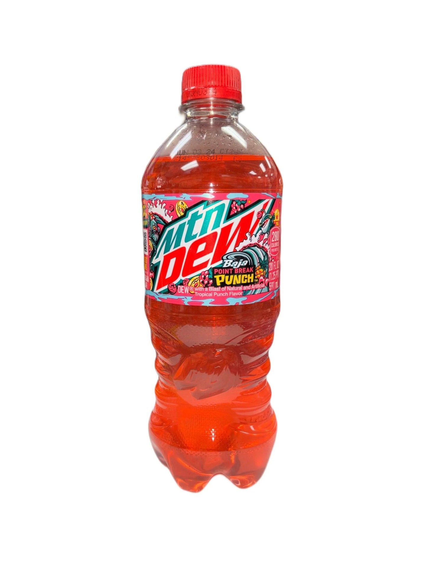 Mountain Dew Baja Point Break Punch Bottle 591ML - Extreme Snacks