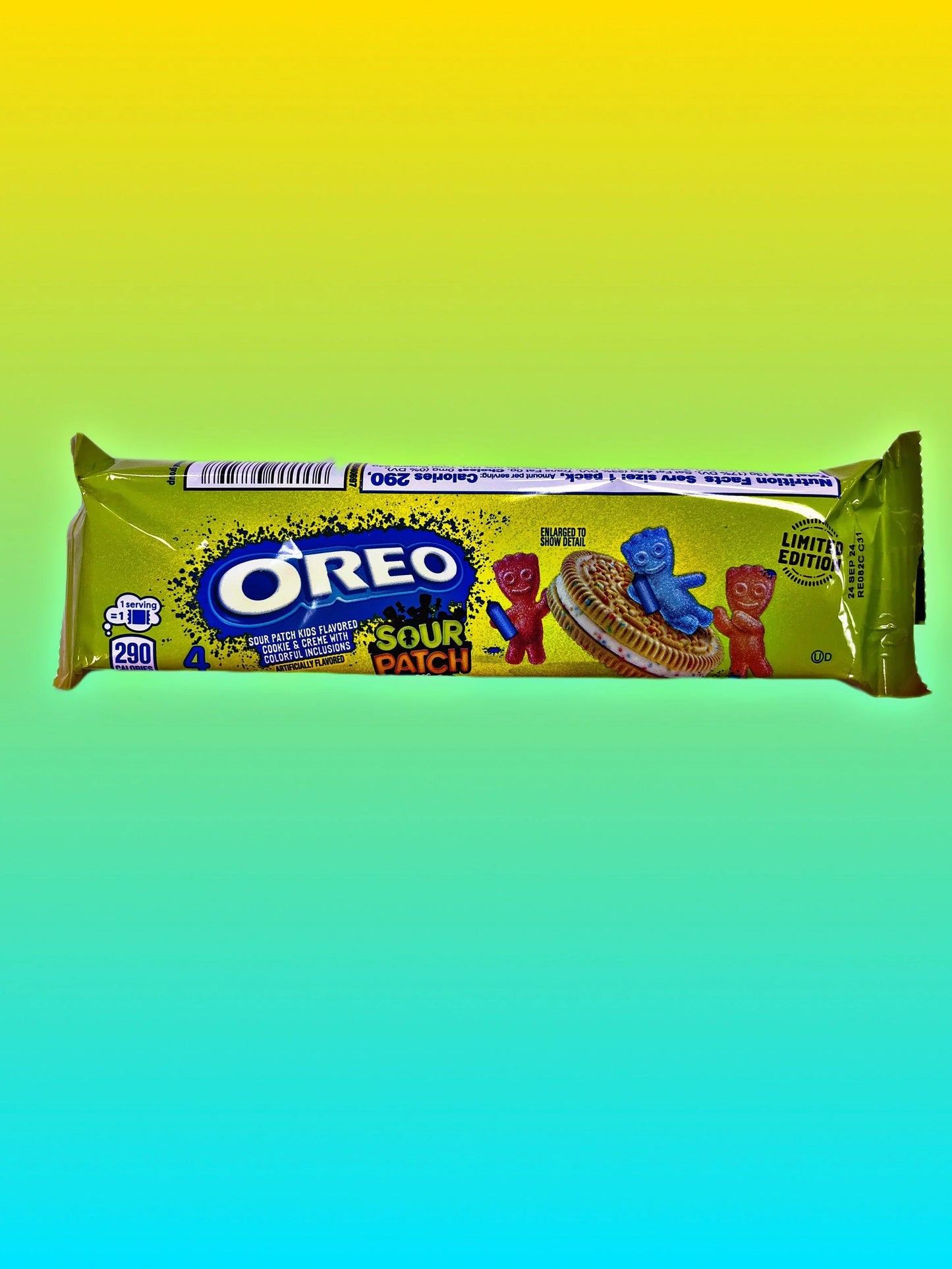 Oreo Sour Patch Kids 4 Cookie Sleeve Limited Edition 2.04OZ - Extreme Snacks