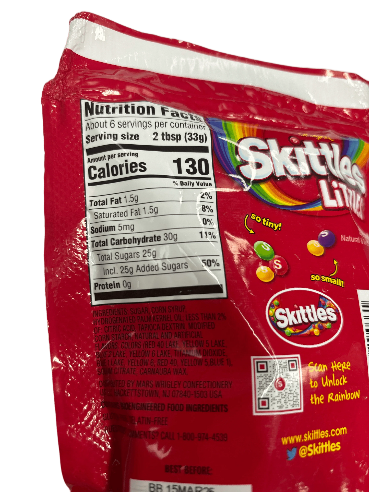 Skittles Littles So Tiny Resealable Grab & Go Size 7.2OZ - Extreme Snacks