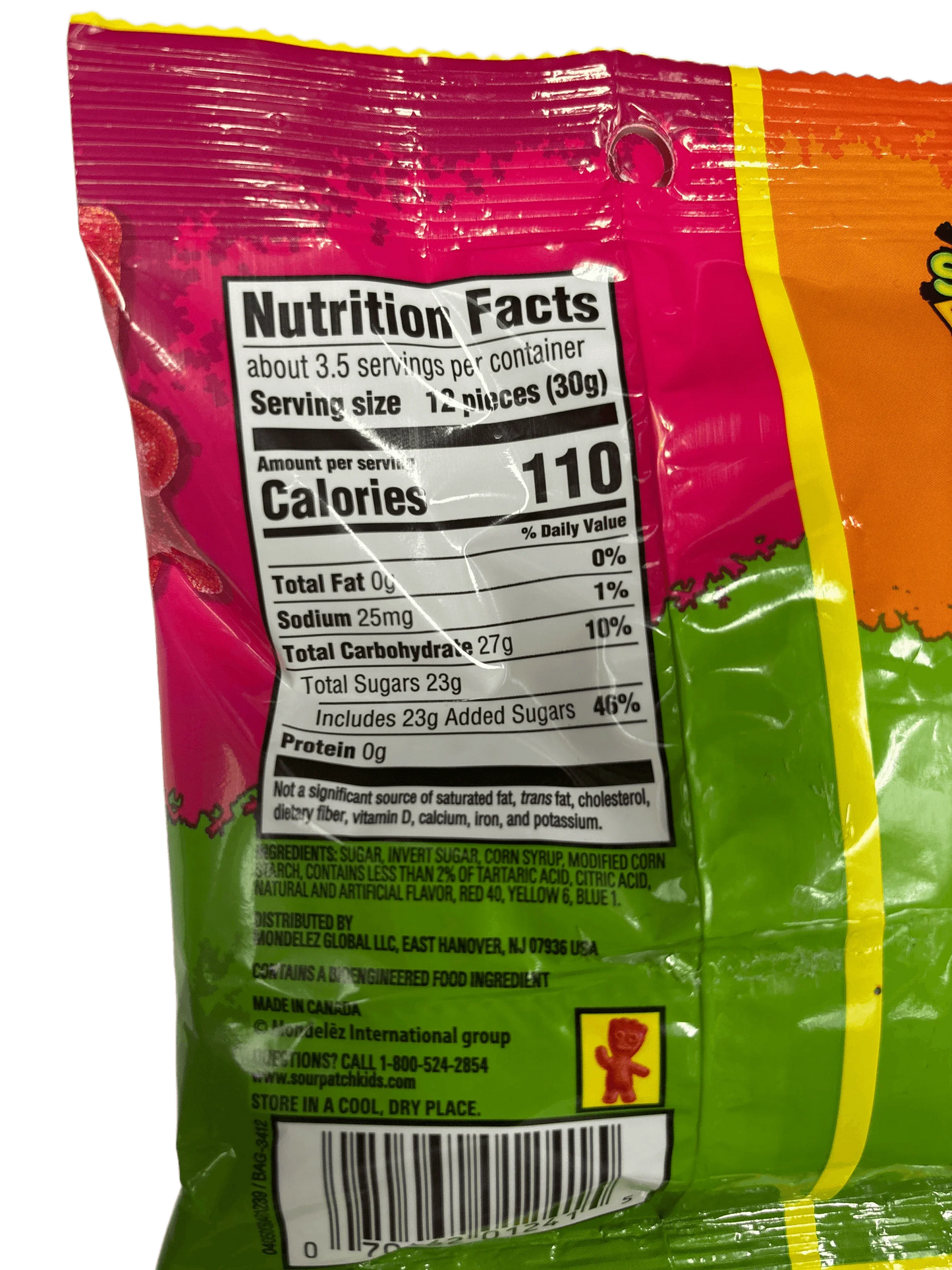 Sour Patch Kids Snapple Fruit Flavor Mix Peg Bag 3.61OZ - Extreme Snacks