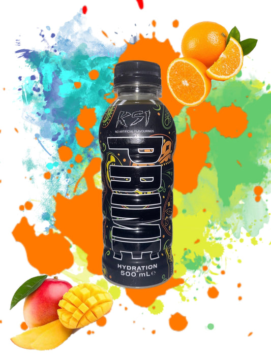 Prime Hydration x KSI Orange Mango - Limited Edition: A Refreshing Drink to Quench Your Thirst - Extreme Snacks