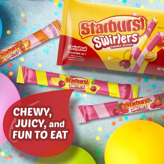 Starburst Swirlers Chewy Sticks: A Flavorful Twist on a Classic Candy - Extreme Snacks