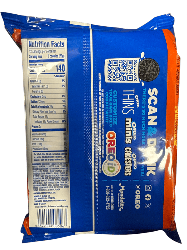 Oreo Reese Peanut Butter Cookies 350G - U.S Edition