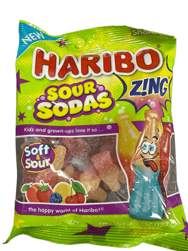 Haribo Soda Twist Soft & Sour Candy Bag 176G