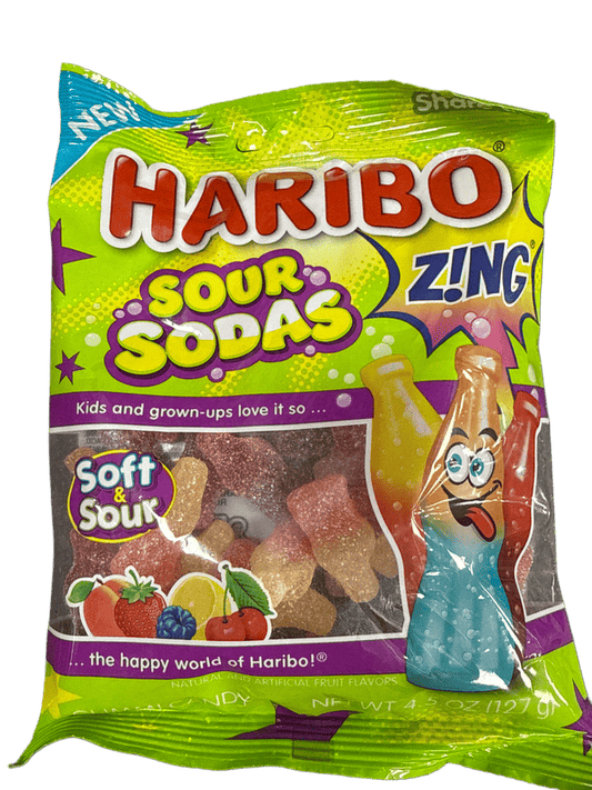 Haribo Soda Twist Soft & Sour Candy Bag 176G