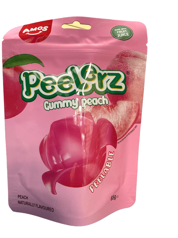 Peelerz Gummy Peach Peelable Candy 65G - German Edition