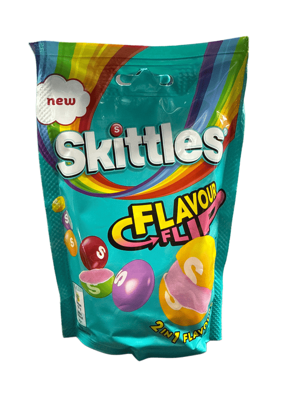 Skittles Flavour Flip Candy Bags 136G - U.K Edition