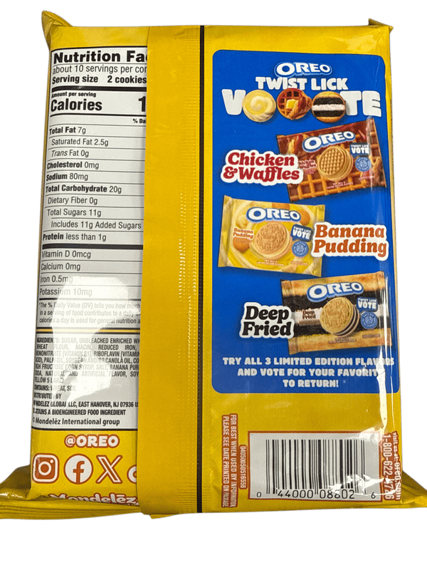 Oreo Limited Edition Banana Pudding Flavor 303G - U.S Edition