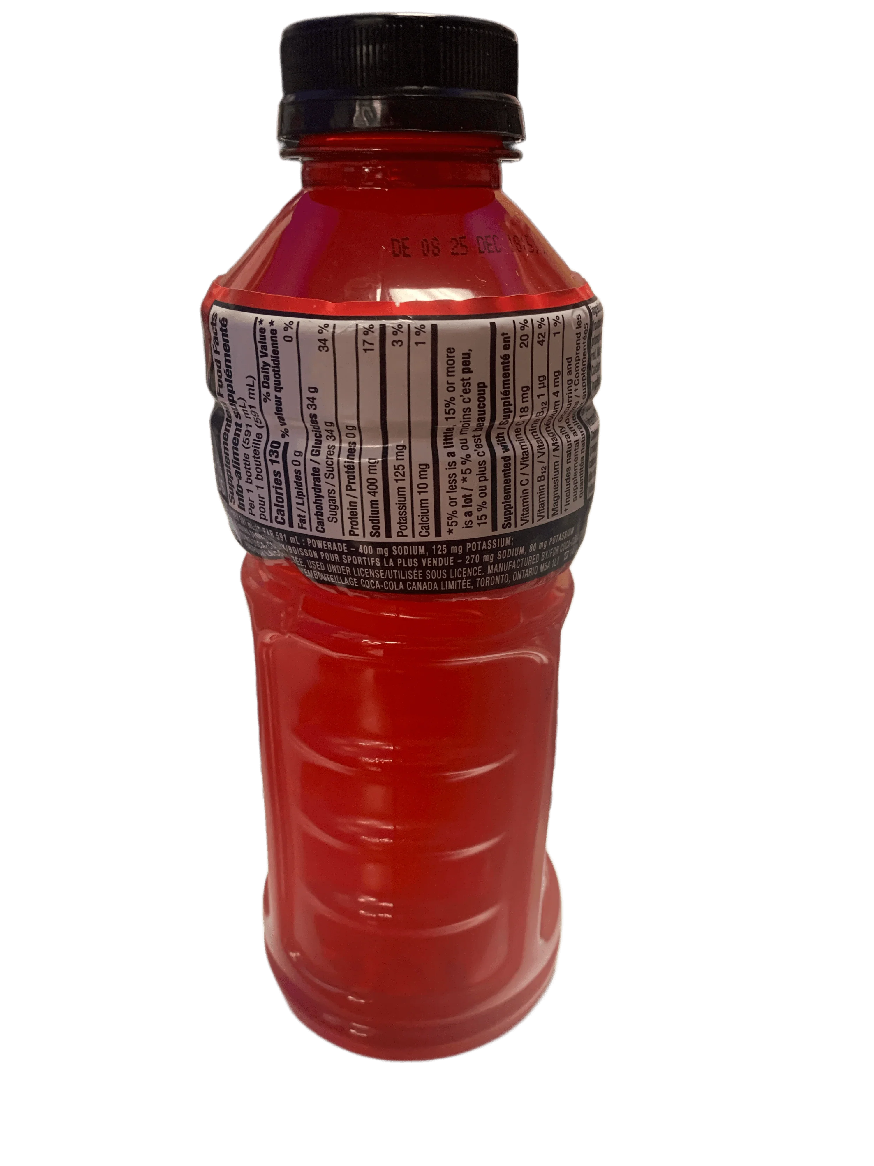 Powerade Fruit Punch Flavour 591ML - Canadian Edition