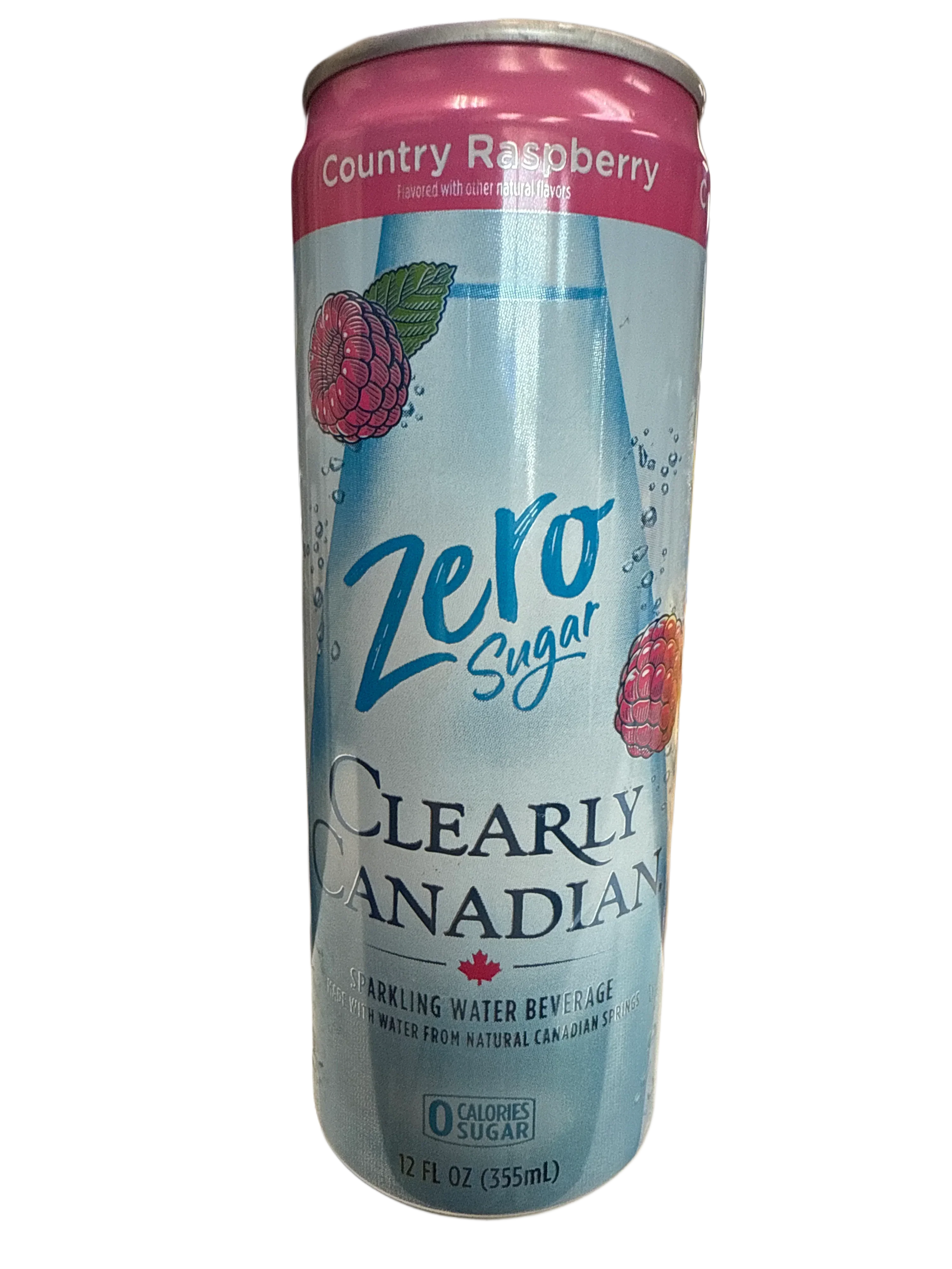 Clearly Canadian Zero Sugar Country Raspberry Flavour 355ML - Canadian