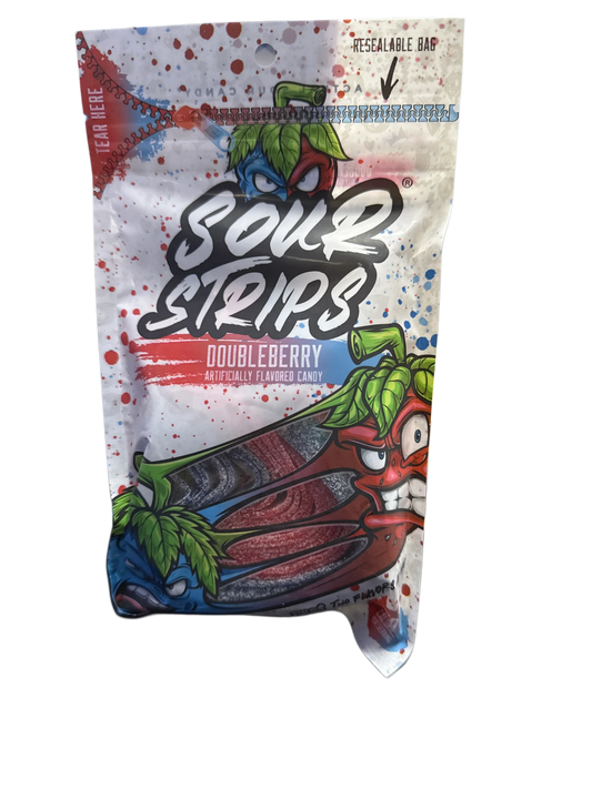 Sour Strips Doubleberry Flavour 96G - U.S Edition